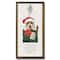 Corgi Christmas Present 12" x 24" Framed Wood Plaque